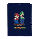 CARPETA FOLIO 3 SOLAPAS SUPER MARIO