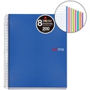 NOTEBOOK8 A4 200H 70G CUAD.5X5 THE ORIGINAL 8 colores