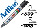 Rotulador artline marcador permanente 109 negro -punta biselada.