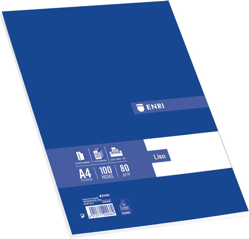 ENRI RESMILLERIA 100H A4 80G LISO
