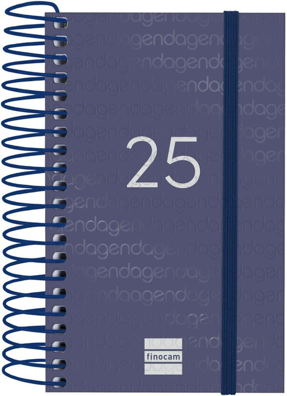 AGENDA 25 FINOCAM YEAR 7.9X12.7 D/P AZUL CAT