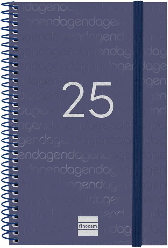 AGENDA 25 FINOCAM YEAR 11.7X18.1 S/V AZUL CAT