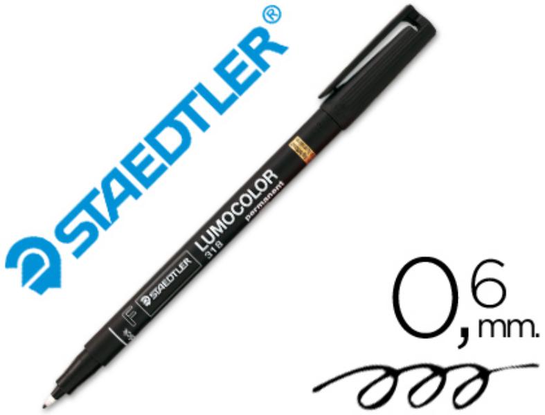 ROTULAD. STAEDTLER LUMOCOLOR PERM 0.6MM NEGRO