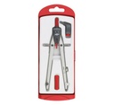 COMPAS ESCOLAR FAIBO CON ADAPTADOR 613-03 ROJO
