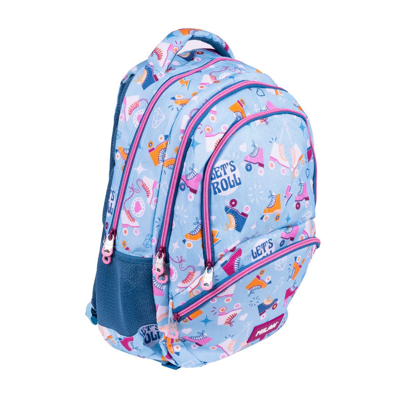 Mochila escolar 4 cremalleras (25 L) serie especial Roller 2 46x30x4cm