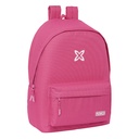 MOCHILA DOBLE PARA PORTATIL 15,6"+USB MUNICH BASICOS "FUCSIA" 31x44x3cm