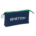PORTATODO TRIPLE BENETTON "GREEN" 22x12x3cm