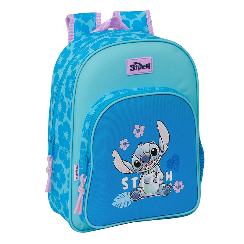 MOCHILA INFANTIL ADAPT.CARRO STITCH "HAWAII" 26x34x3cm