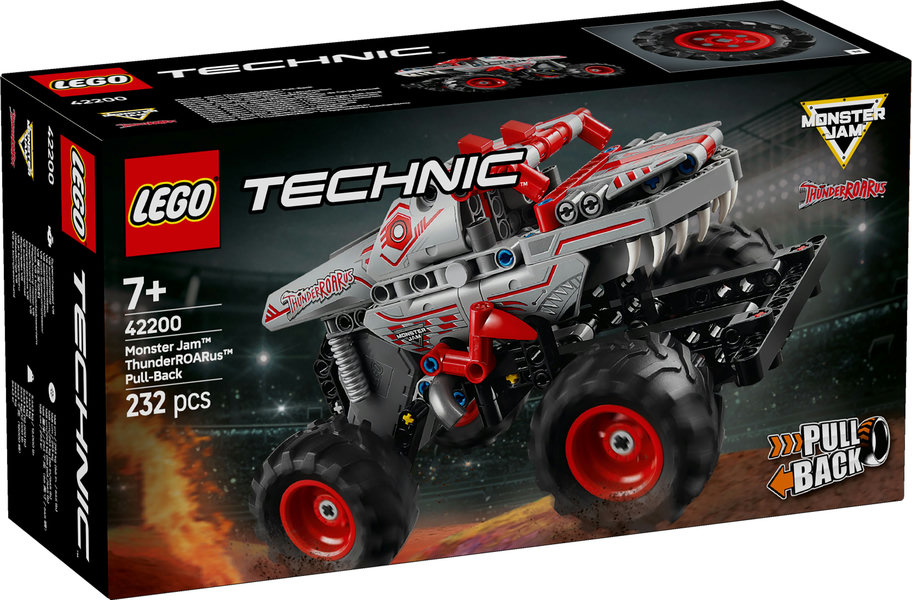 Monster Jam™ ThunderROARus™ con Motor de Carga Manual LEGO 42200