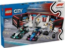 Garaje de F1® con Coches Mercedes-AMG y Alpine LEGO 60444