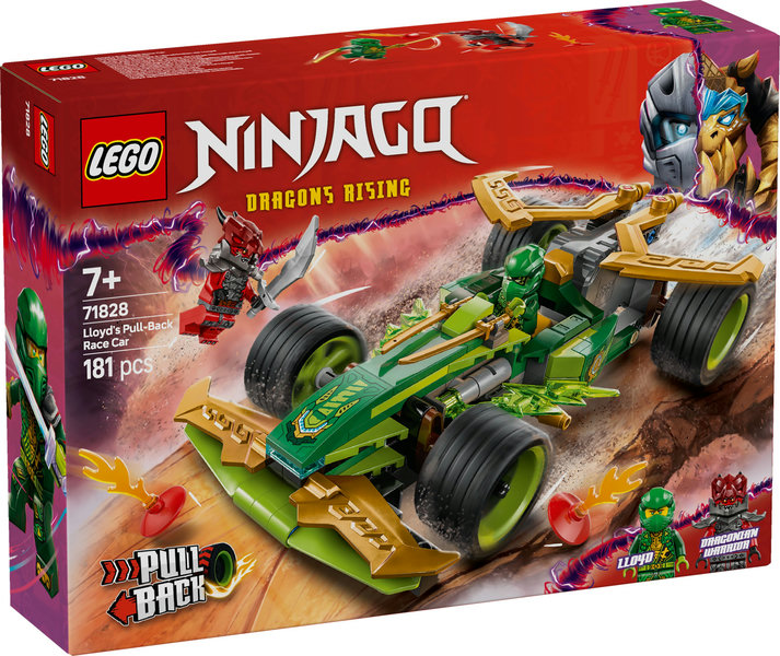 Coche de Carreras con Motor de Carga Manual de Lloyd LEGO 71828