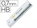 Minas liderpapel grafito 0,7 mm hb tubo de 12 minas longitud 60 mm.