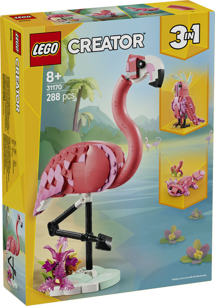 Fauna Salvaje: Flamenco Rosa LEGO 31170
