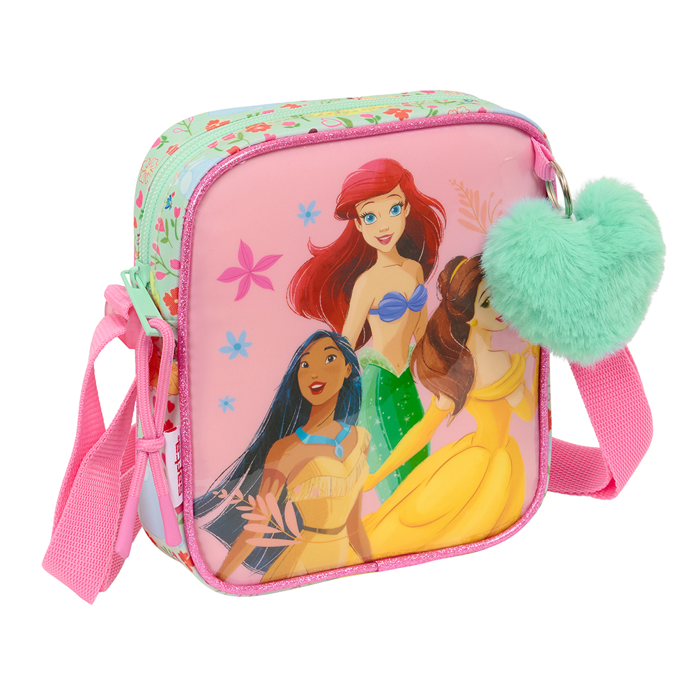 BOLSITO BANDOLERA PRINCESAS DISNEY "BLOOM" safta612580222 16x18x4cm