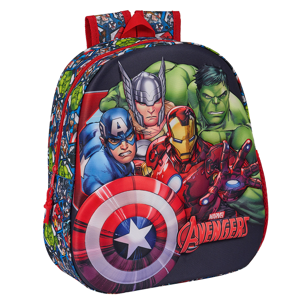 MOCHILA 3D AVENGERS safta622467890 27x33x3cm