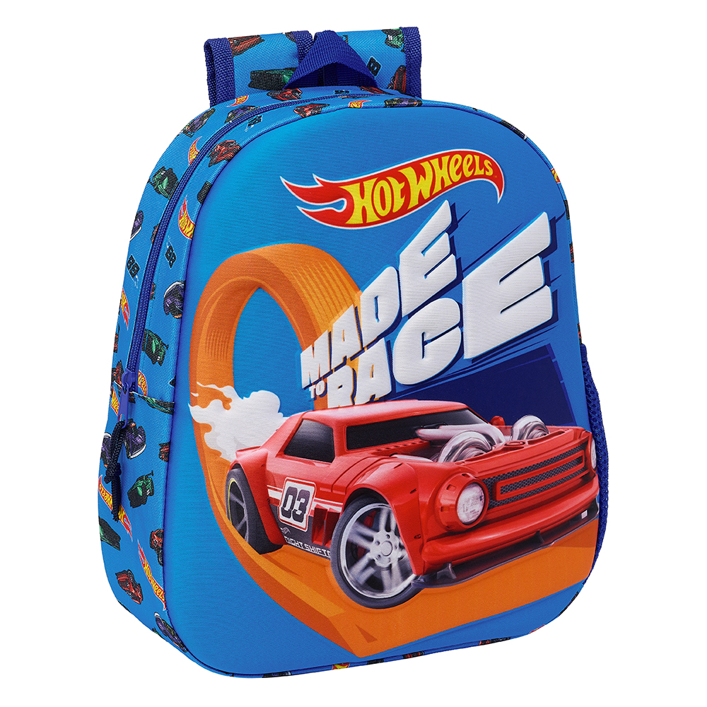 MOCHILA 3D HOT WHEELS safta622475890 27x33x3cm