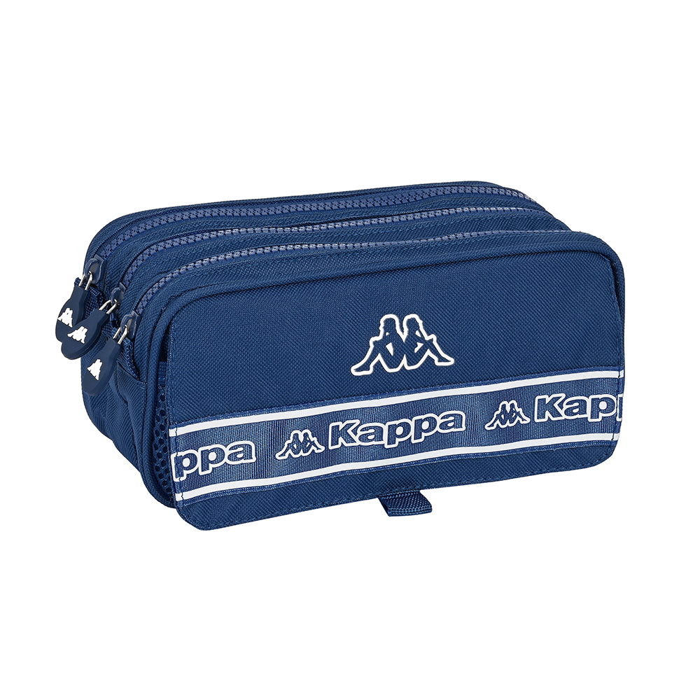 PORTATODO TRIPLE BIG KAPPA BASICS "MARINO" safta842302710 21.5x10x2cm