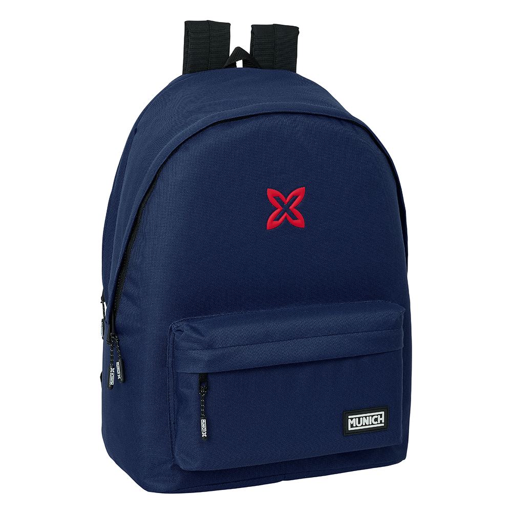 MOCHILA DOBLE PARA PORTATIL 15,6"+USB MUNICH BASICOS "MARINO" safta642422820 0x0x0cm