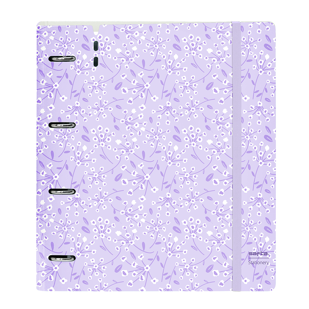 CARPEBLOCK PP FOAM 4 ANI 35MM C/RECAMBIO SAFTA "LIGHT PURPLE FLOWERS" safta542433667 27x32x4cm