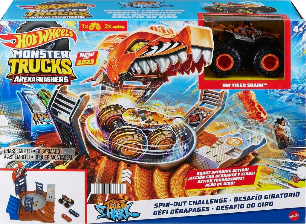 MONSTER TRUCKS ARENA SMASHERS DESAFÍO GIRATORIO HNB93 