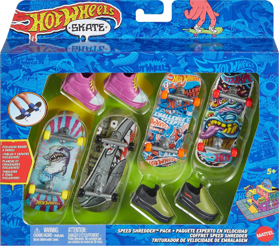 HOT WHEELS SKATE PACK 4 SURTIDO HGT84 HOT WHEELS HVM15