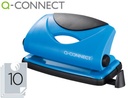 Taladrador q-connect kf02153 azul -abertura 1 mm -capacidad 10 hojas. 