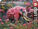 PUZZLE 1000 ELEFANTE FLORAL