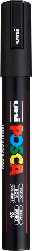 UNI ROTULADOR POSCA PC5M NEGRO