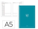AGENDA ESCOLAR ANTARTIK 25-26 ESPIRAL ESSENTIALS AZUL OSCURO DIA PAGINA A5 BILINGÜE PAPEL FSC 80 GR