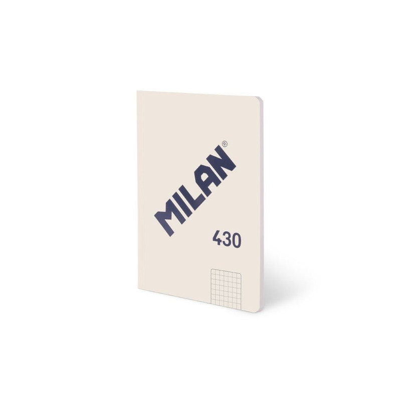 LIBRETA A5 BEIG 48HOJ. QUADRICULA