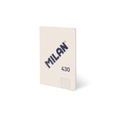 LIBRETA A5 BEIG 48HOJ. QUADRICULA
