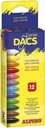 Lapices cera dacs caja de 12 colores surtidos.