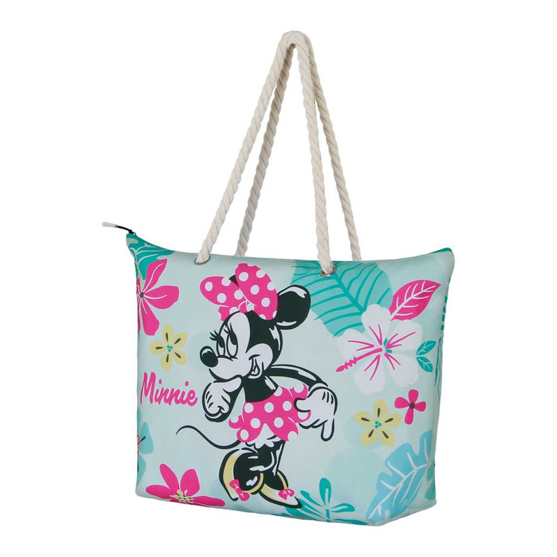 Disney Minnie Mouse Tropic Bolsa de Playa Soleil, Verde KARACTERMANIA 8605