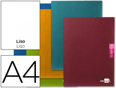 Libreta liderpapel scriptus a4 48 hojas 90g/m2 liso sin margen.