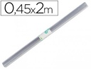 Rollo plastico forralibros liderpapel 0,45x2 mt 70 mc