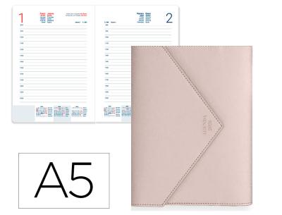 AGENDA ENCUADERNADA LIDERPAPEL MYKONOS 150X210 MM 2026 DIA PAGINA VERDE PAPEL 70 GR FSC