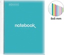 NOTEBOOK8 A4 160F 90GR QUAD 5X5 MICROPERFOREADO AZUL