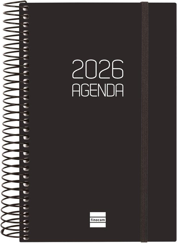AGENDA FINOCAM OPAQUE E5 1DP 2026 NEGRE CAT+ 742936026
