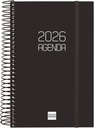 AGENDA FINOCAM OPAQUE E5 1DP 2026 NEGRE CAT+ 742936026