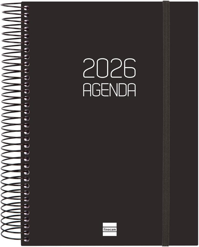 AGENDA FINOCAM OPAQUE E10 1DP 2026 NEGRE CAT+ 742946026