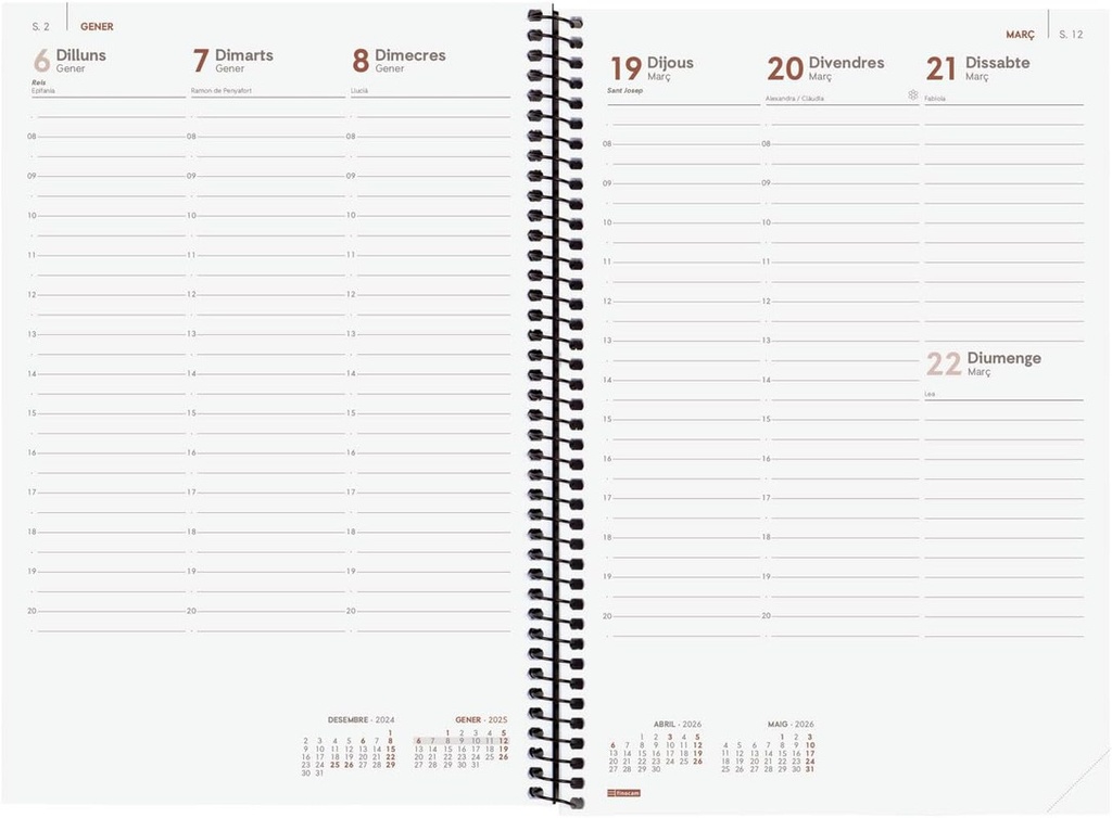 AGENDA FINOCAM OPAQUE E11 SVV 2026 BLAU CAT+ 742841026