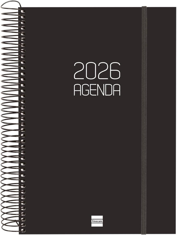 AGENDA FINOCAM OPAQUE E11 1DP 2026 NEGRE CAT+ 742886026