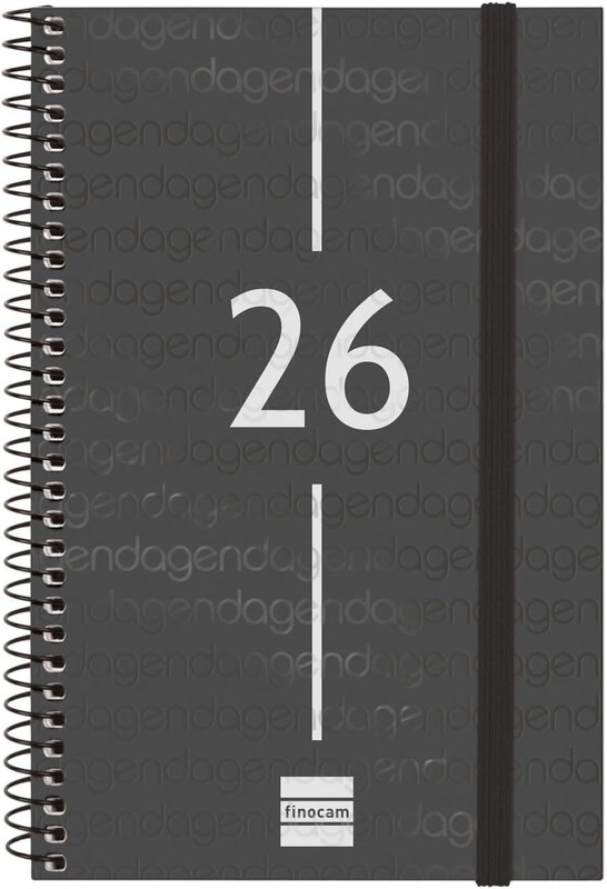 AGENDA FINOCAM YEAR E5 SVH 2026 NEGRE CAT+ 741496026