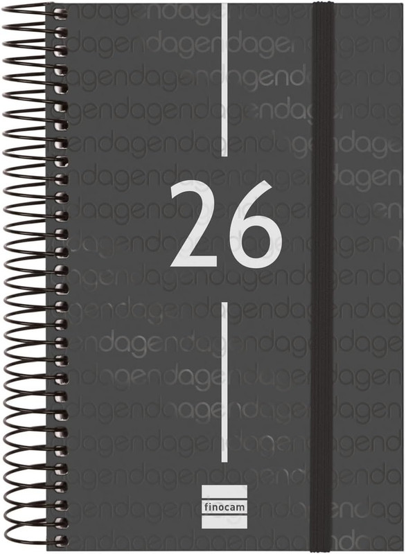 AGENDA FINOCAM YEAR E5 1DP 2026 NEGRE CAT+ 741136026
