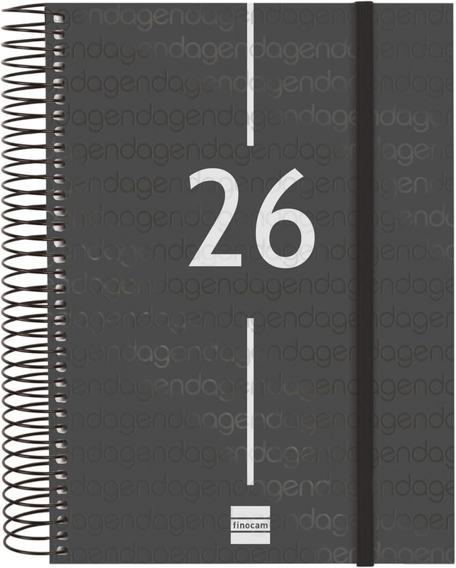 AGENDA FINOCAM YEAR E10 1DP 2026 NEGRE CAT+ 741146026