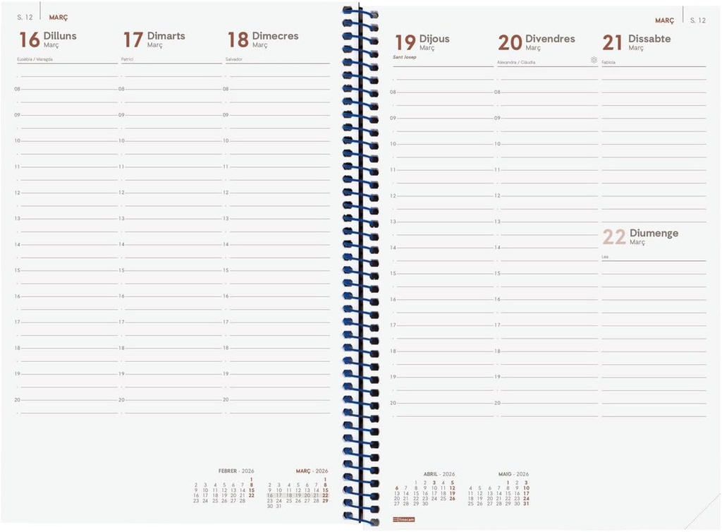 AGENDA FINOCAM YEAR E11 SVV 2026 BLAU CAT+ 742091026