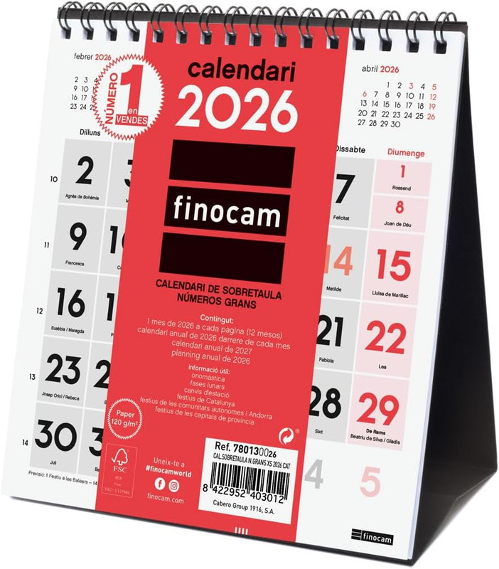 CALENDARIO SOBRET.N:GRANS XS 2026 CAT+