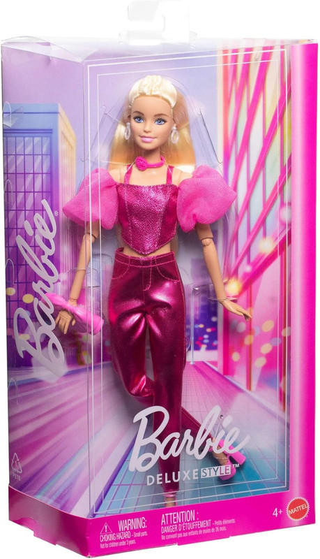 BARBIE DELUXE METALLIC CON CORSET ROSA
