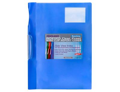 Carpeta beautone dossier pinza lateral 48382 polipropildin-a4 azul pinza giratoria