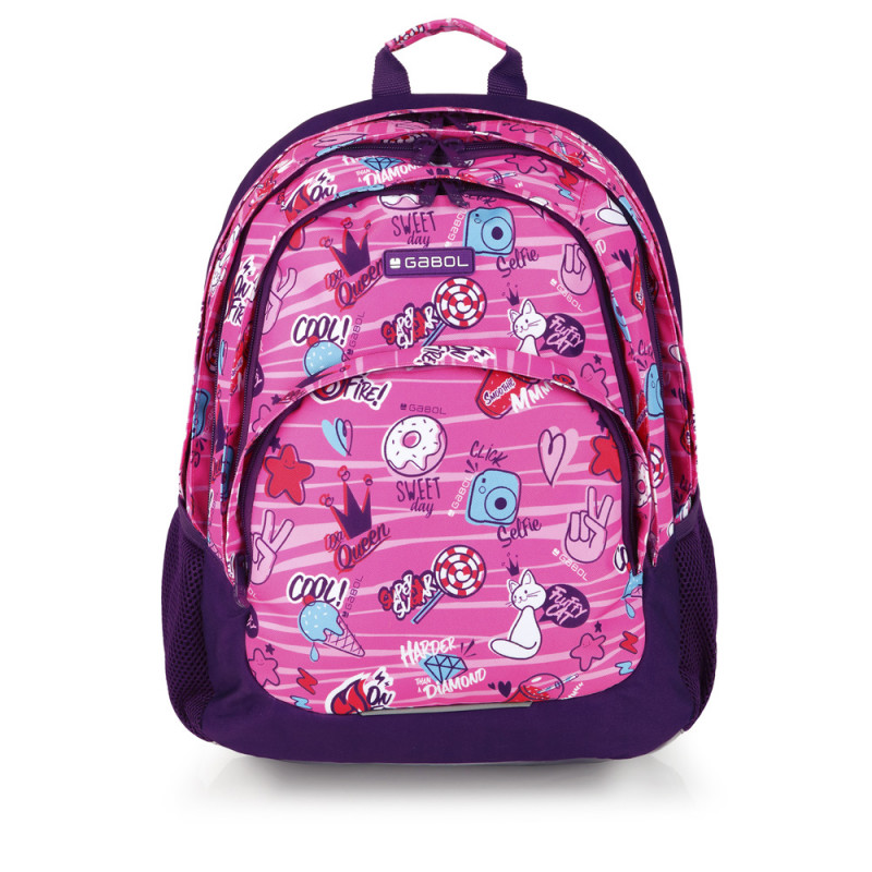 MOCHILA 3 DEPARTAMENTOS STICKER GABOL 234140 xxcm